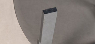 Журнальный столик Hamptons отделка дымчатое стекло, цвет металла полированная сталь FB.ET.HS.32