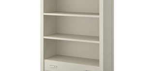 Книжный шкаф отделка бежевый матовый лак FB.BC.SL.682