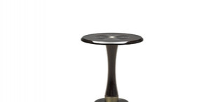Приставной столик Jackie отделка глянцевый эвкалипт Mocha, цвет металла латунь FB.ST.JK.6