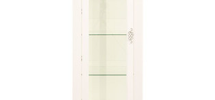 Сервант-витрина отделка белый блестящий лак FB.DC.PL.34