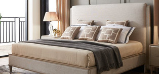 Кровать с решеткой отделка серебро A-L, ткань серебристо серый велюр FB.BD.RIM.236