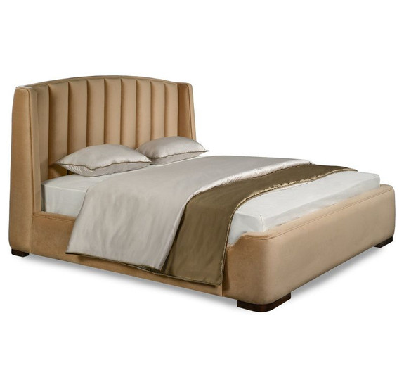 Кровать с решеткой отделка ткань Velour 220-06 FB.BD.SLN.707