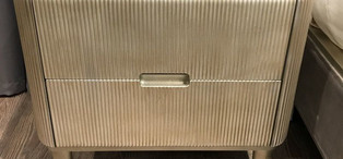 Прикроватная тумбочка отделка серебро A-L FB.BST.RIM.237