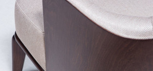 Кресло Barton отделка ткань кат 1, глянцевый орех FB.ACH.BR.13