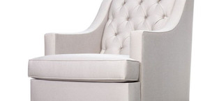 Кресло Hamptons отделка ткань кат 1, матовый орех, цвет металла полированная сталь FB.ACH.HS.44