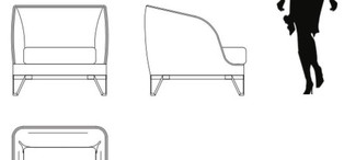 Кресло Jackie отделка ткань кат. 2, глянцевый эвкалипт Mocha, цвет металла латунь FB.ACH.JK.3