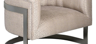 Кресло Vivienne отделка ткань кат. 2, цвет металла дымчатый хром FB.ACH.VV.5