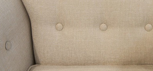 Кресло отделка шпон махагона C, ткань кремовая рогожка FB.ACH.MES.155