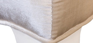 Стул отделка сверкающий жемчужный лак, ткань бежево-жемчужный велюр FB.CH.RM.98