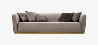Диван Phantom 4 Sofa, 4х-местный, опоры Gold